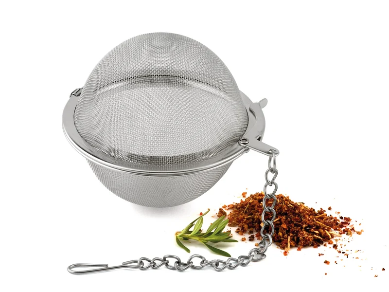 Teebrüher Kugel aus Edelstahl
