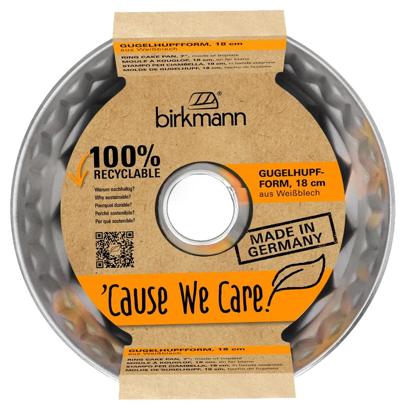 Birkmann Cause We Care Backform Gugelhupf aus Weißblech,