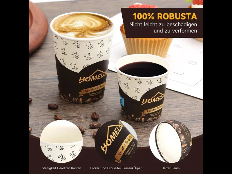 Coffee to go Espresso Becher 0.1l (4oz) [50 Stück ]