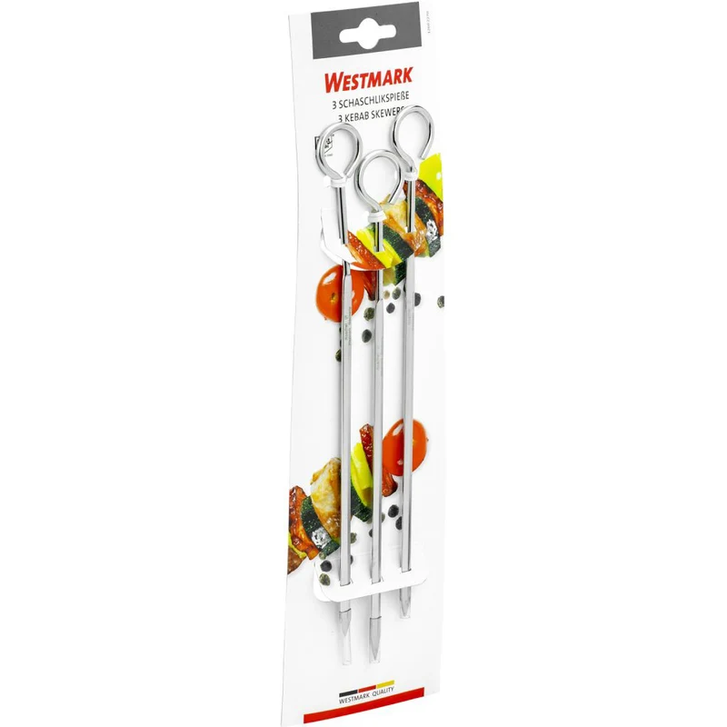 Westmark 3 Schaschlikspieße, 23 cm