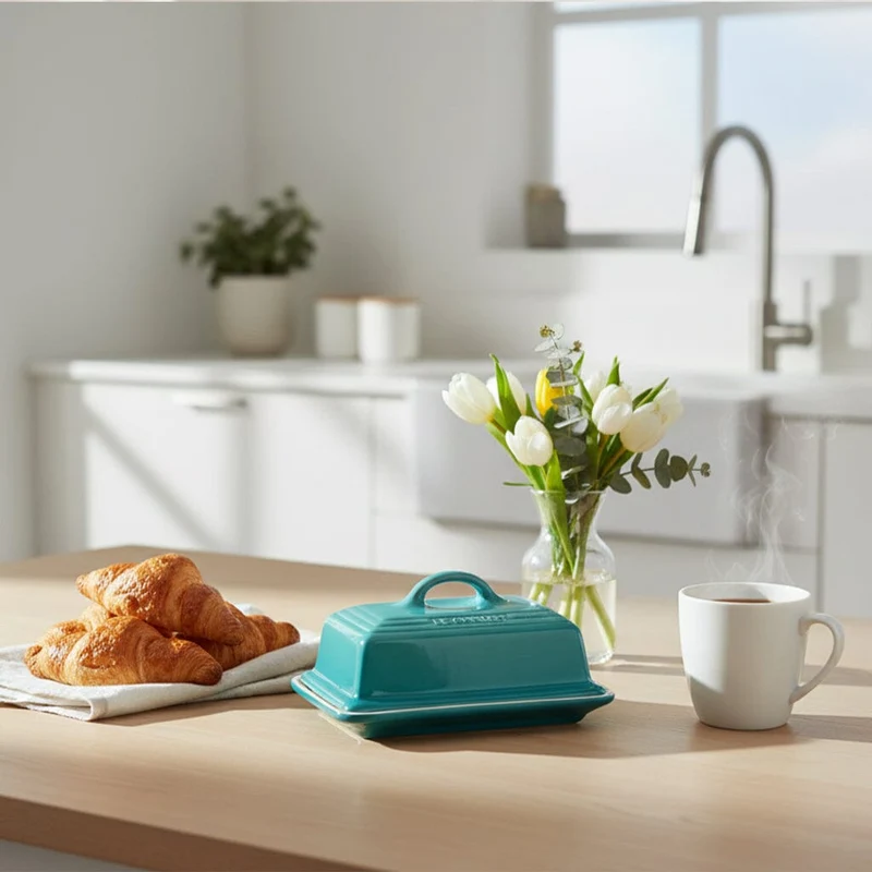 Le Creuset - Butterdose Bleu Riviera 17cm