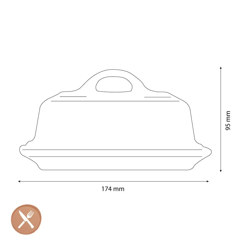 Le Creuset - Butterdose Bleu Riviera 17cm