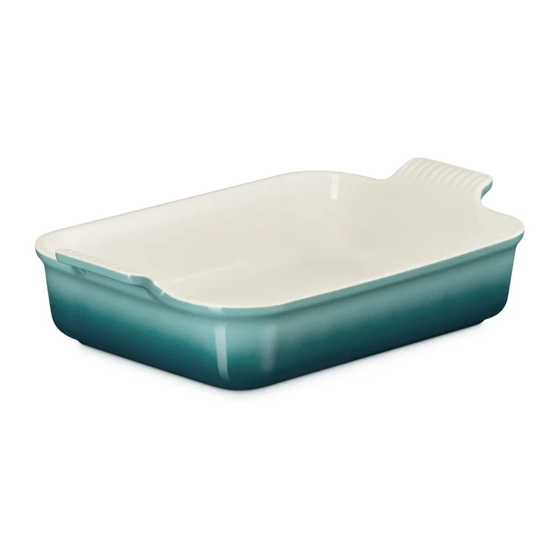 Le Creuset - Heritage Auflaufform rechteckig Bleu Riviera 32 x 24 cm
