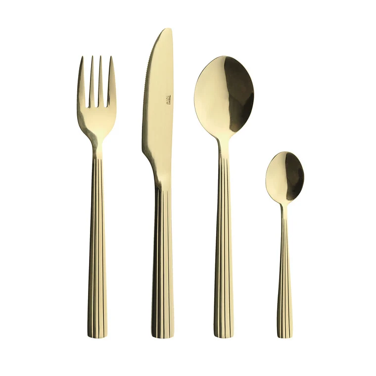 RAW Besteck-Set 24-teilig Champagner