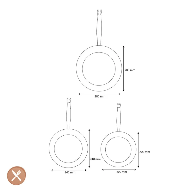 GreenPan - Barcelona Pro 3-teiliges Bratpfannenset 20/24/28 cm