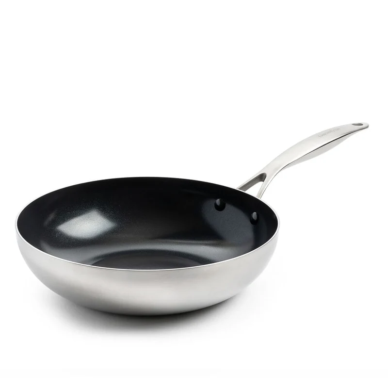 GreenPan - Geneva 3-teiliges Pfannenset 18/24/28 cm - 2 Bratpfannen + Wok