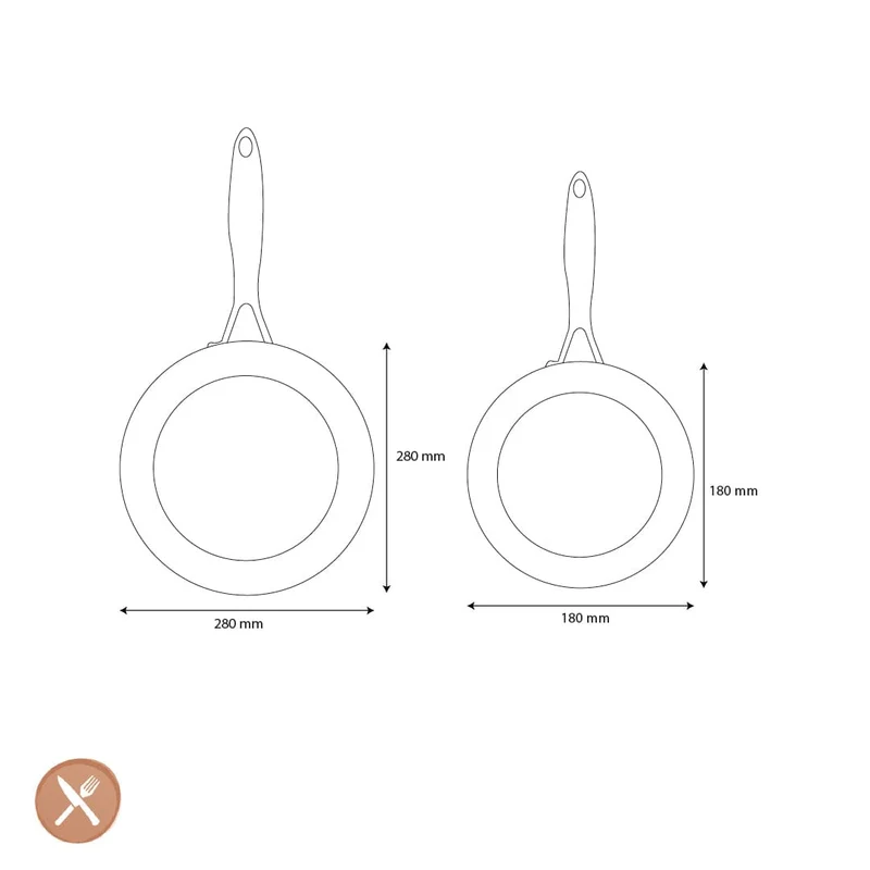 GreenPan - Geneva 2-teiliges Bratpfannenset 18/28 cm