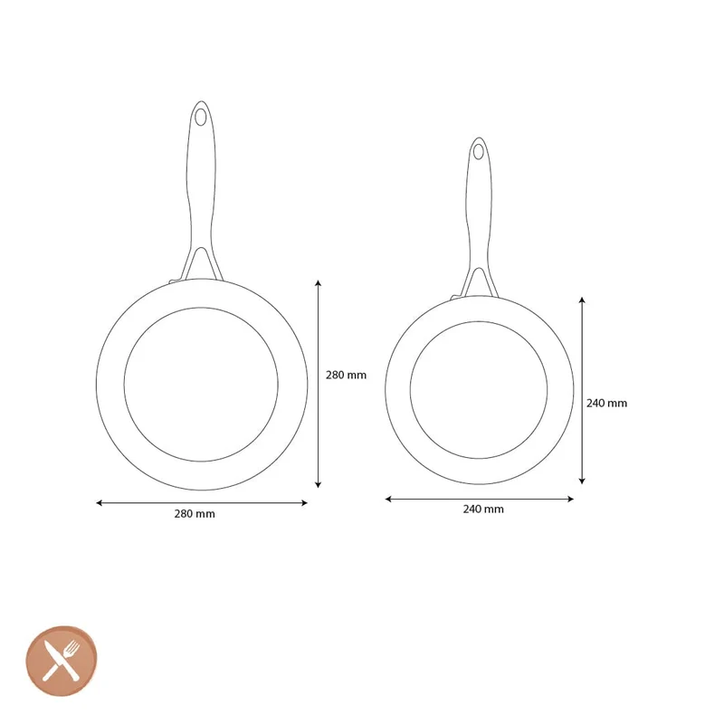 GreenPan - Geneva 2-teiliges Bratpfannenset 24/28 cm