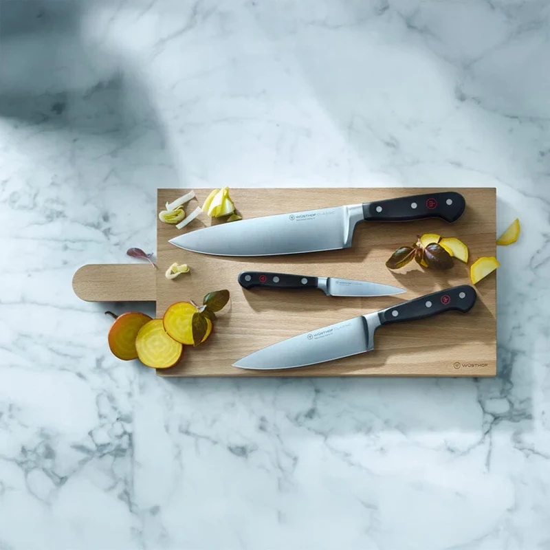 Wüsthof Classic 2-teiliges Messerset - Kochmesser + Brotmesser