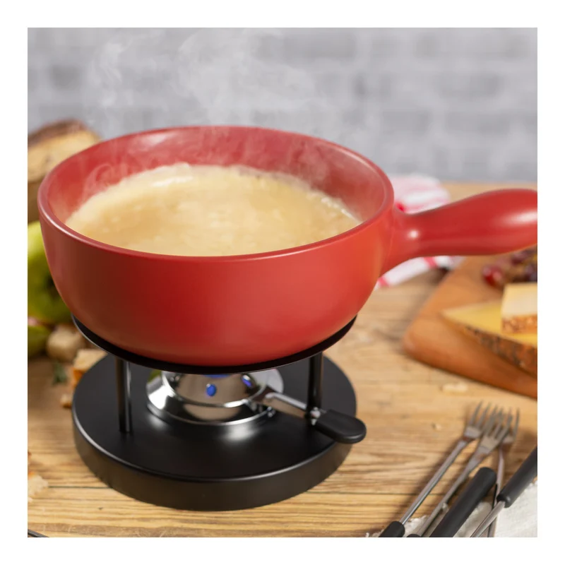 Kuhn Rikon Käsefondue Set Classic rot· Ø 23 cm