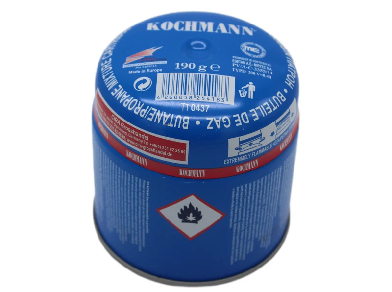Kochmann® Gaskartusche Stechgaskartusche 190g