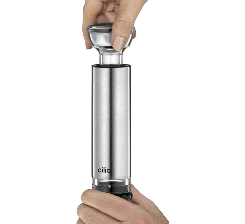 Cilio Weinpumpe Campania mit 4 Stopfen