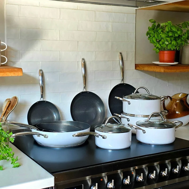 Cook & Pan - Honey Go Ivory Kochtopf 20 cm mit Glasdeckel