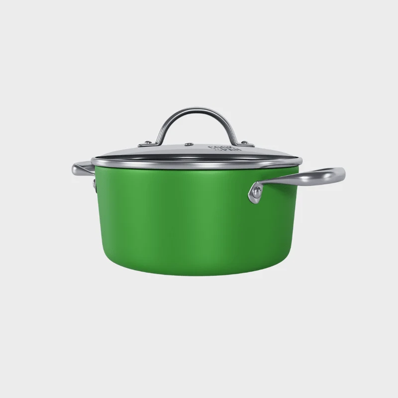 Cook & Pan - Honey Go Green Kochtopf 20 cm mit Glasdeckel