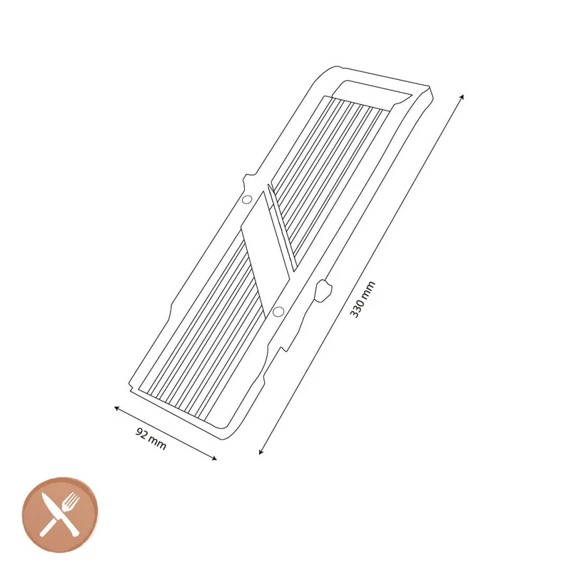 Global - Japanische Mandoline 6,4 cm mit 3 Klingen