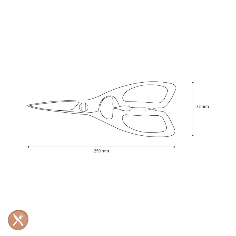 Shinrai Knives - Küchenschere mit geteilter Klinge Pro