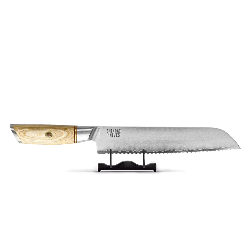 Shinrai Knives - Hikari Damascus Brotmesser 20 cm