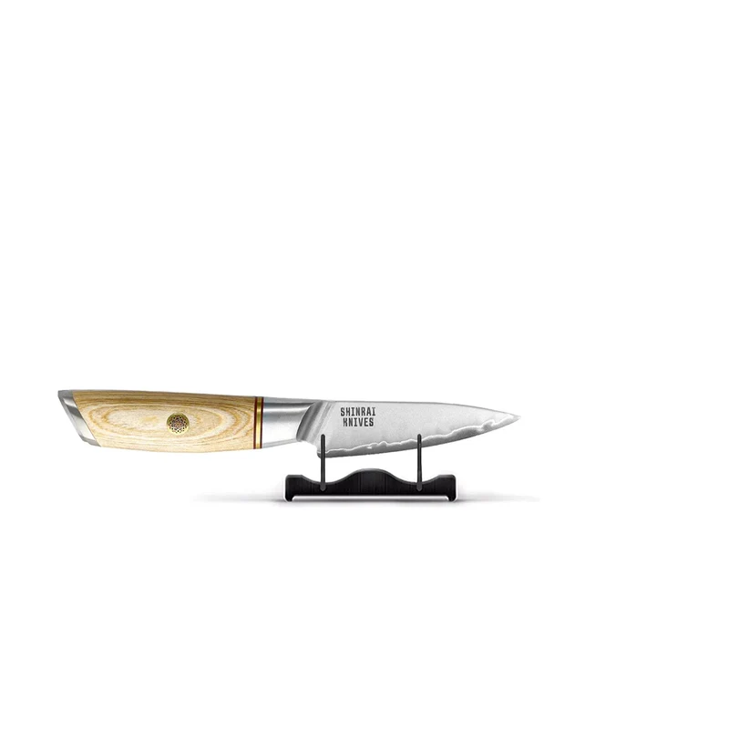 Shinrai Knives - Hikari Damast-Schälmesser 8 cm