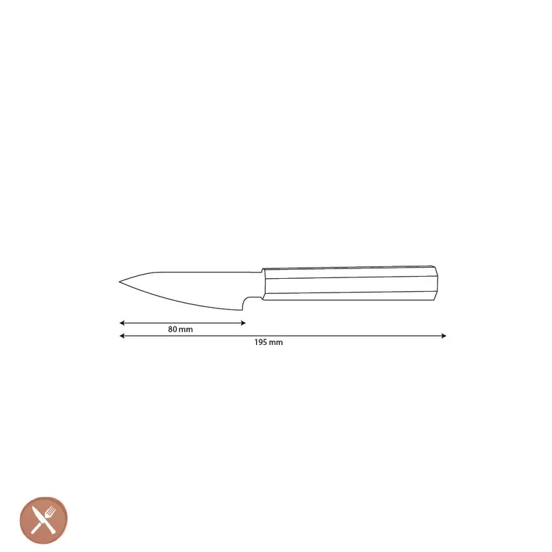 Shinrai Knives - Kigami Exklusives Damast-Gemüsemesser 8 cm