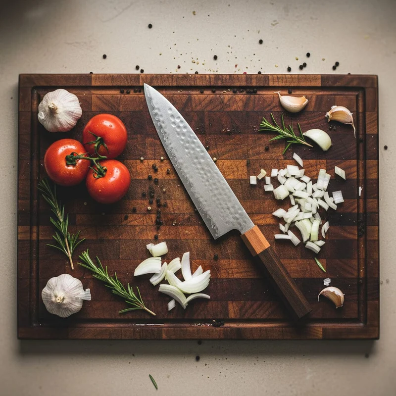 Shinrai Knives - Kigami Exklusives Damast-Kochmesser 20 cm