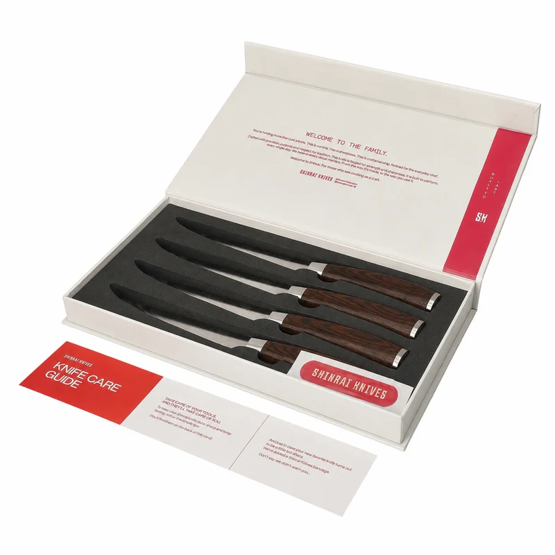 Shinrai Knives – 13-teiliges Messerset mit Damascus-Print – Master Collection XL-Set