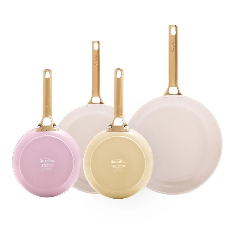 GreenPan – Padova Blush/Sunshine Yellow 4-teiliges Bratpfannen-Set 20/24/28 cm