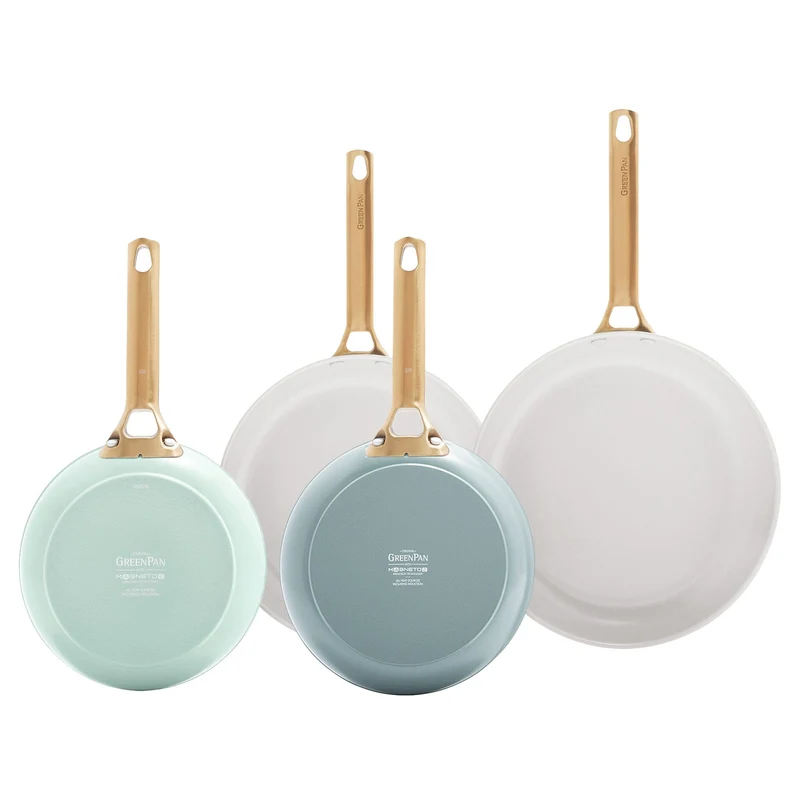 GreenPan - Padova Smokey Blue/Mint Green 4-teiliges Bratpfannenset 20/26/28 cm
