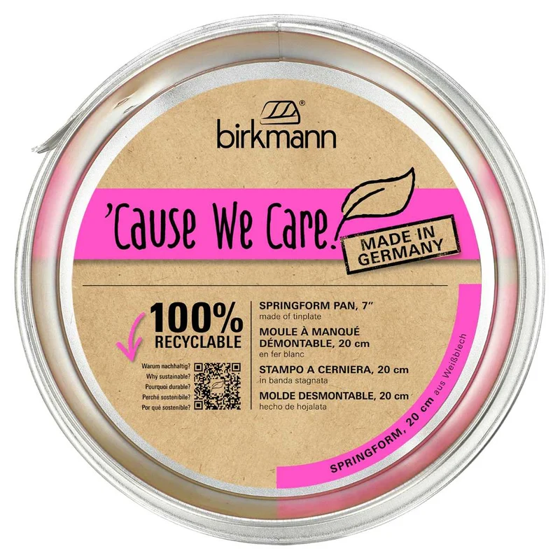 Birkmann Cause We Care Springform aus Weißblech,