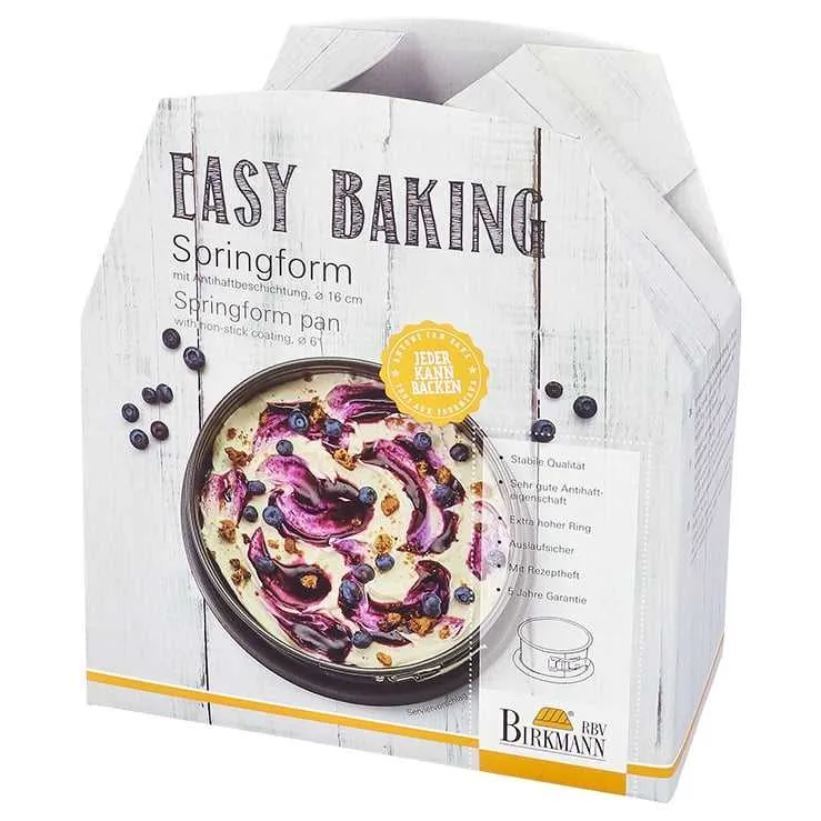 Birkmann Springform mit einem Boden Easy Baking, Ø 16 cm hoch