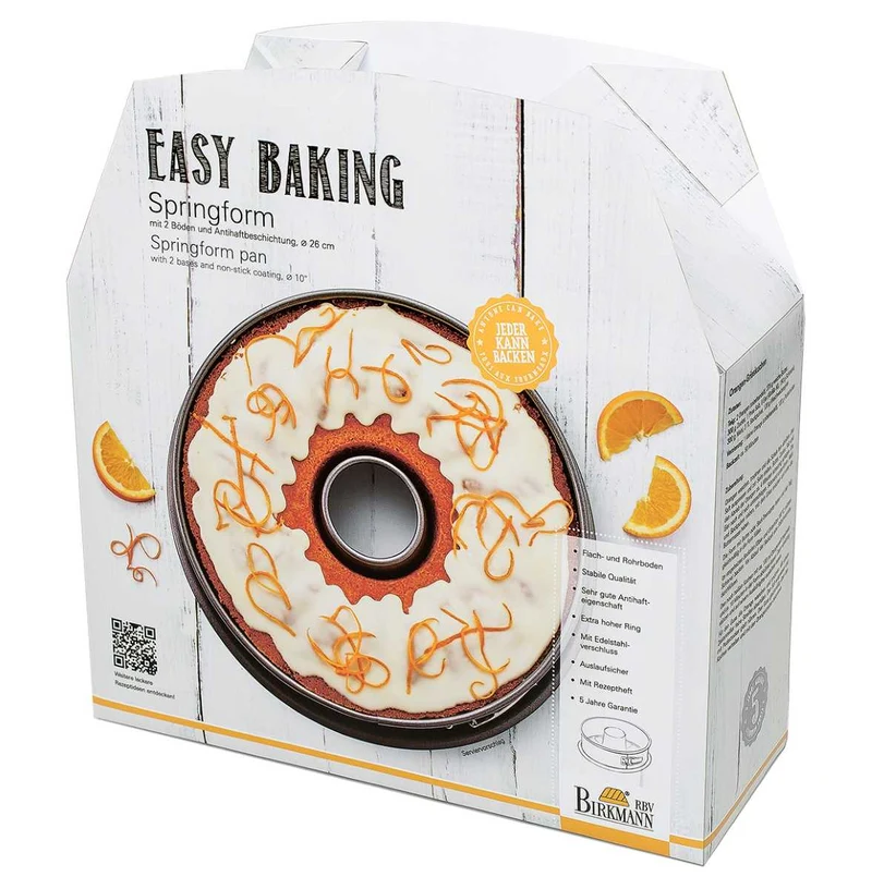 Birkmann Springform Easy Baking mit zwei Böden, Ø 26 cm