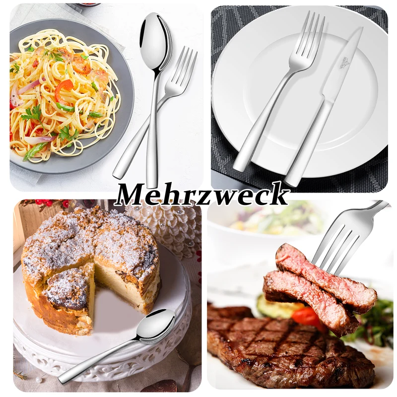 LB Besteck Set 72teilig 18/10 Edelstahl für 12 Personen