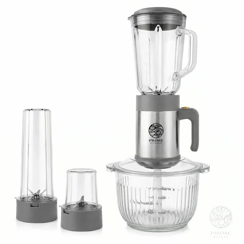 Prime Kitchen® Küchenmaschine 4-in-1 | Mixer · Smoothie · Kaffeemühle · Zerkleinerer
