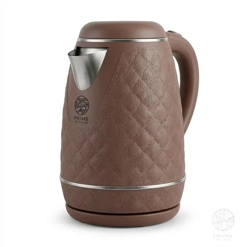 Prime Kitchen 2L Premium Wasserkocher aus Edelstahl – Schneller Wasserkocher mit Auto-Abschaltung & Überhitzungsschutz (Weiß, Braun, Schwarz)
