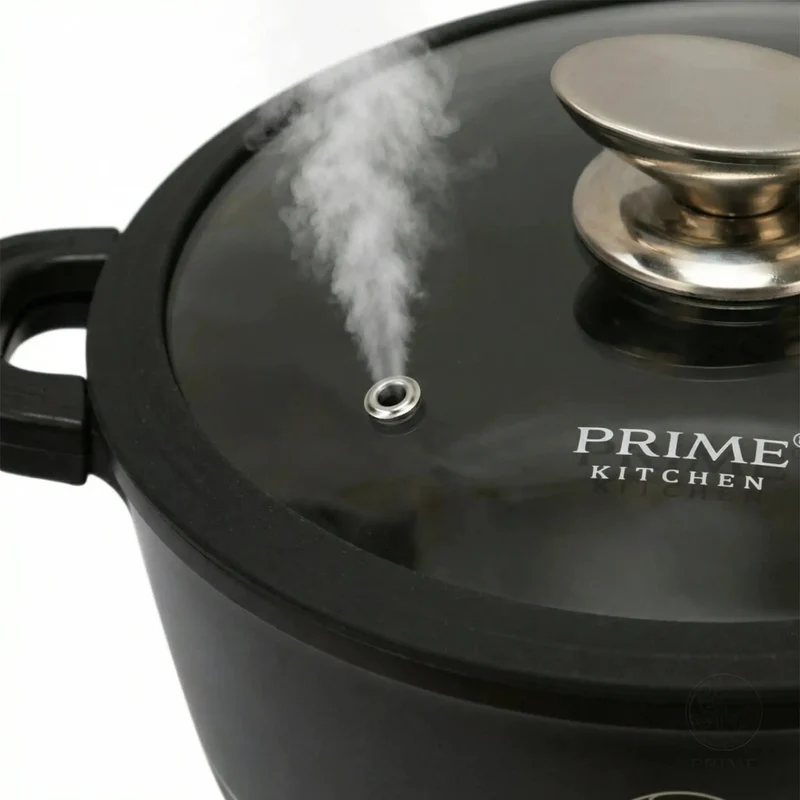 Prime Kitchen Kochtopf aus Aluguss – 20 cm bis 44 cm – Induktionsgeeignet, ergonomisch & pflegeleicht
