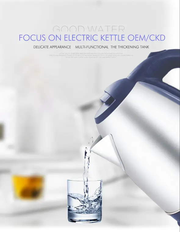Prime Kitchen Wasserkocher Edelstahl 2,0 Liter