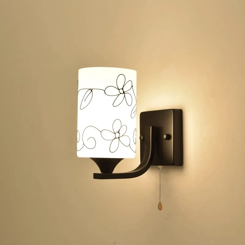 Künstlerisches Blumen Design Wandlampe