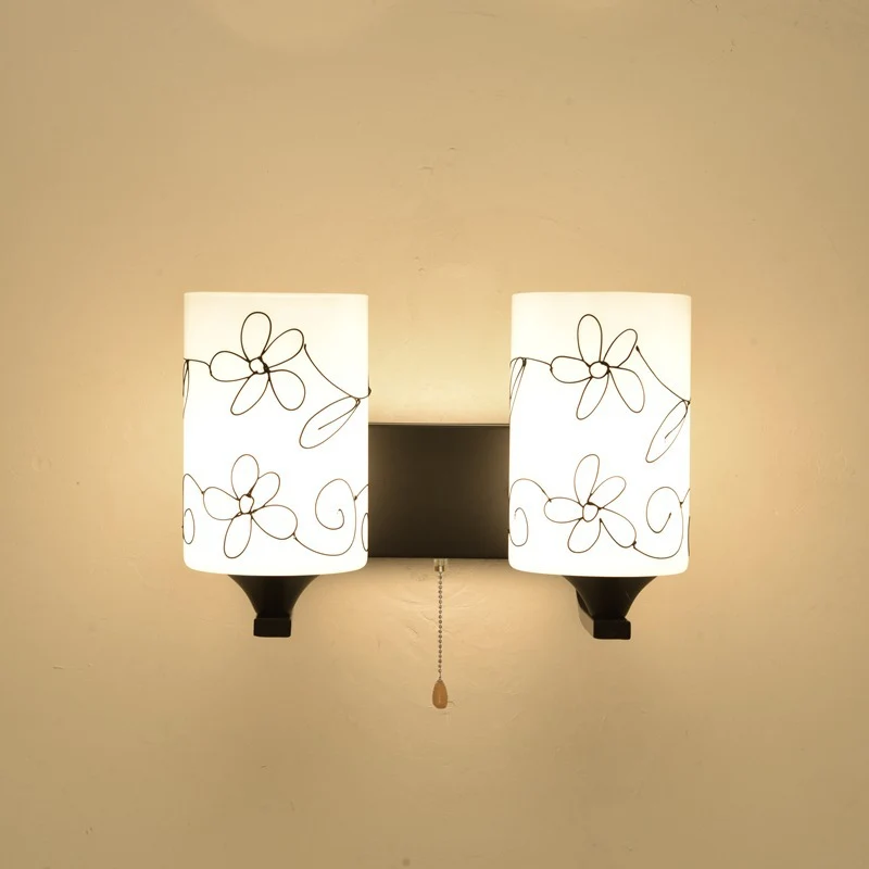 Künstlerisches Blumen Design Wandlampe
