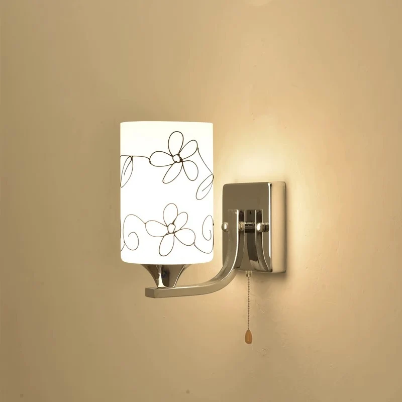 Künstlerisches Blumen Design Wandlampe