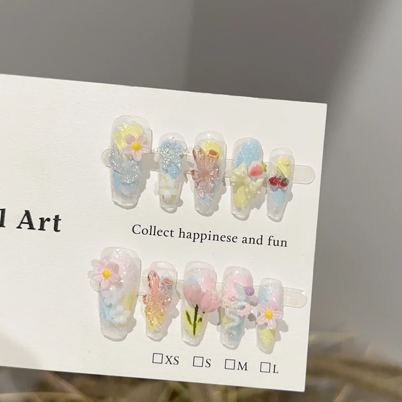 Thematische Floral Press-On Nagelkunst Kollektion