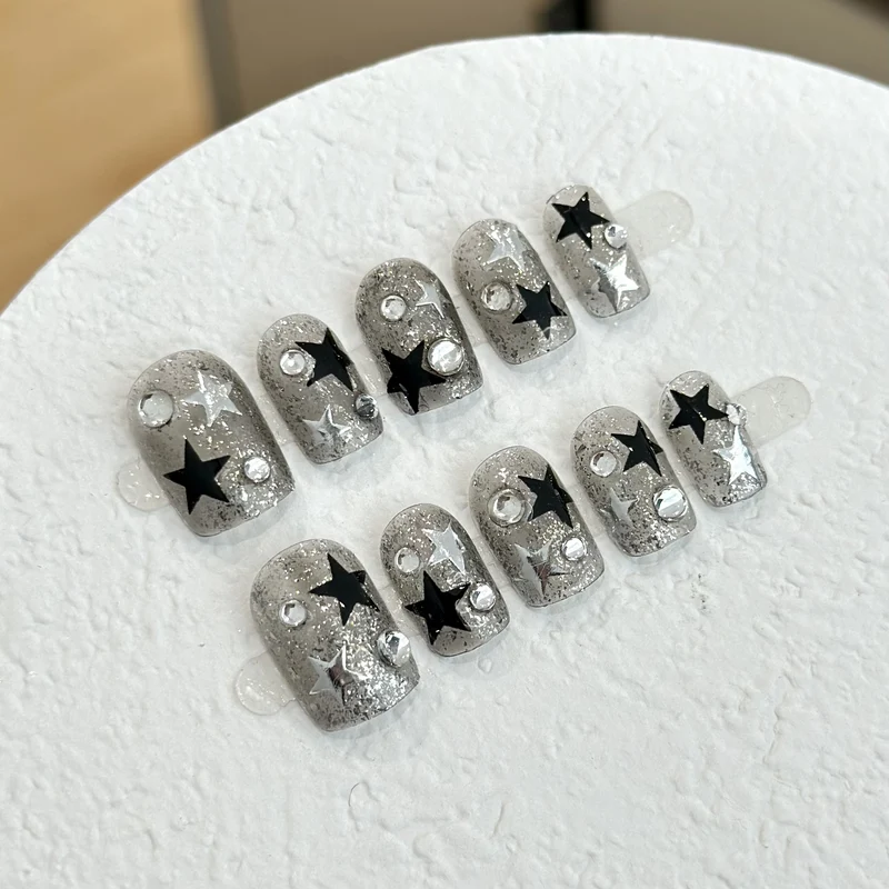 Sternen Glitter Press-On Nagelset