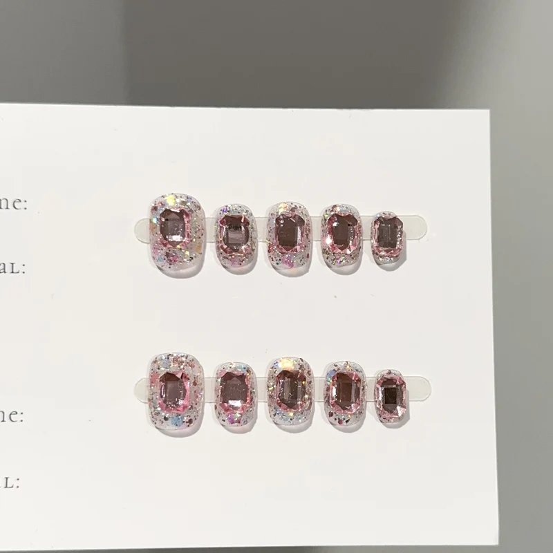 Funkelnde Strass 3D Aufkleber-Nagelkunst