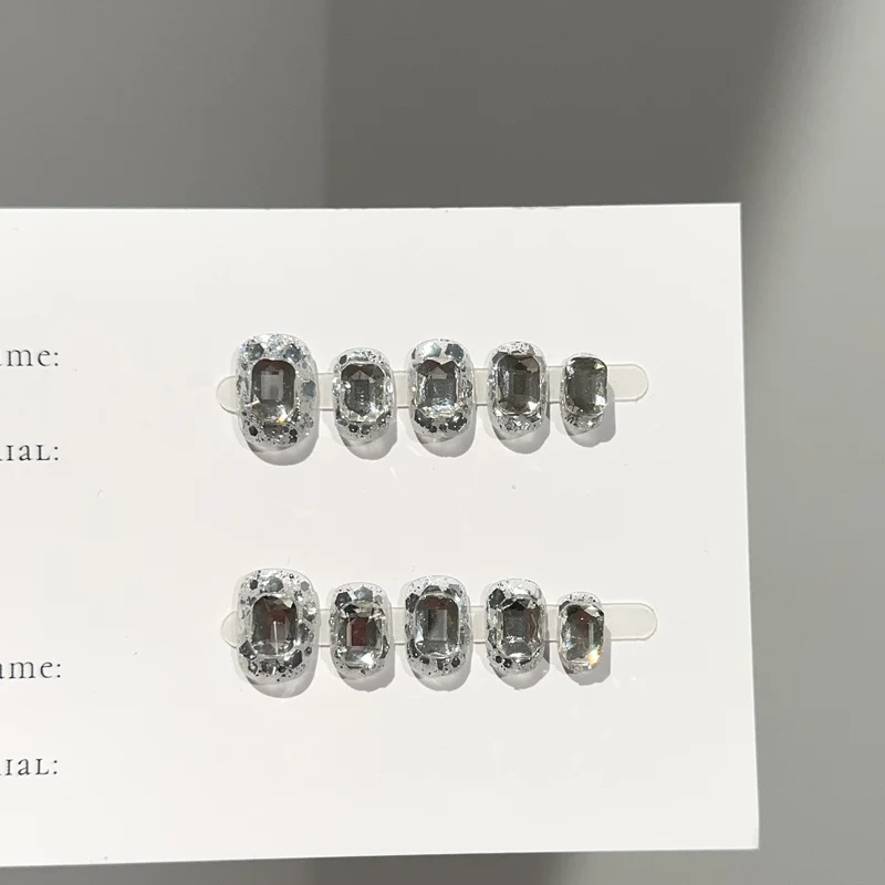 Funkelnde Strass 3D Aufkleber-Nagelkunst