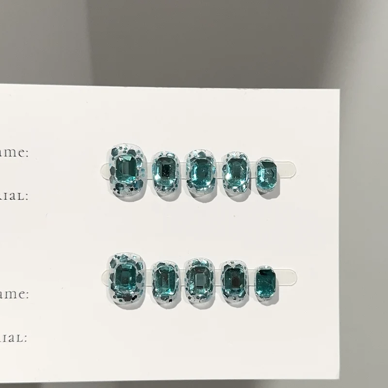 Funkelnde Strass 3D Aufkleber-Nagelkunst