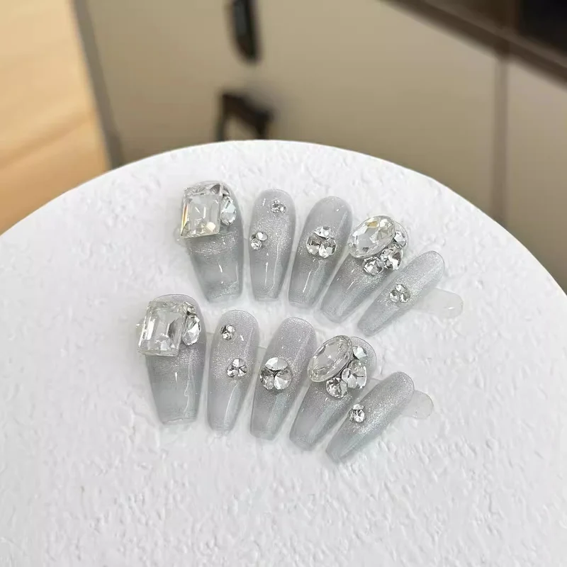 Glänzendes Glamour Press-On Nagelset