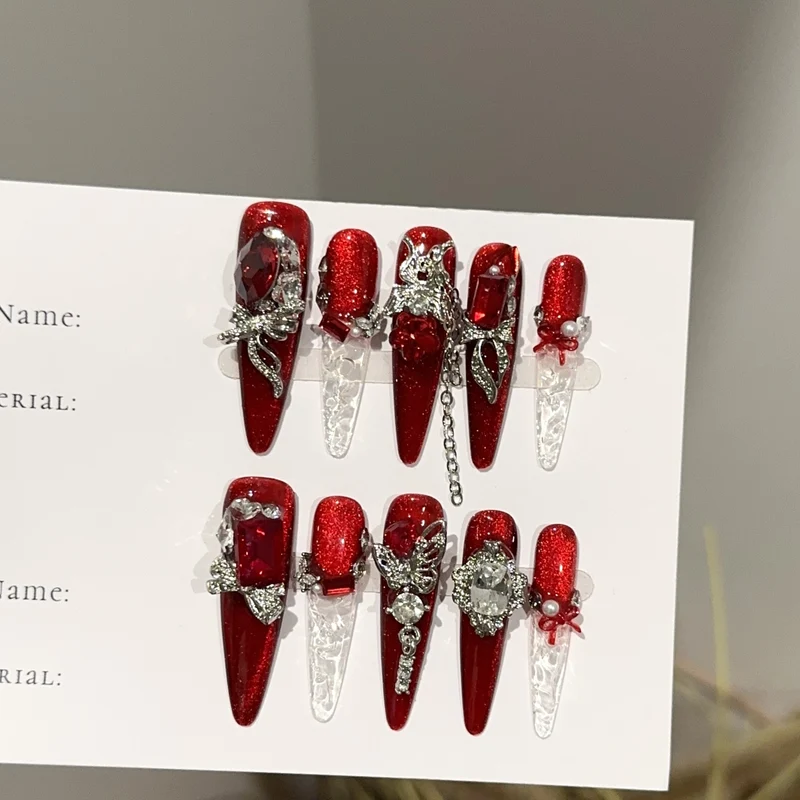 Luxuriöses Glitzerndes Press-On Nail Set