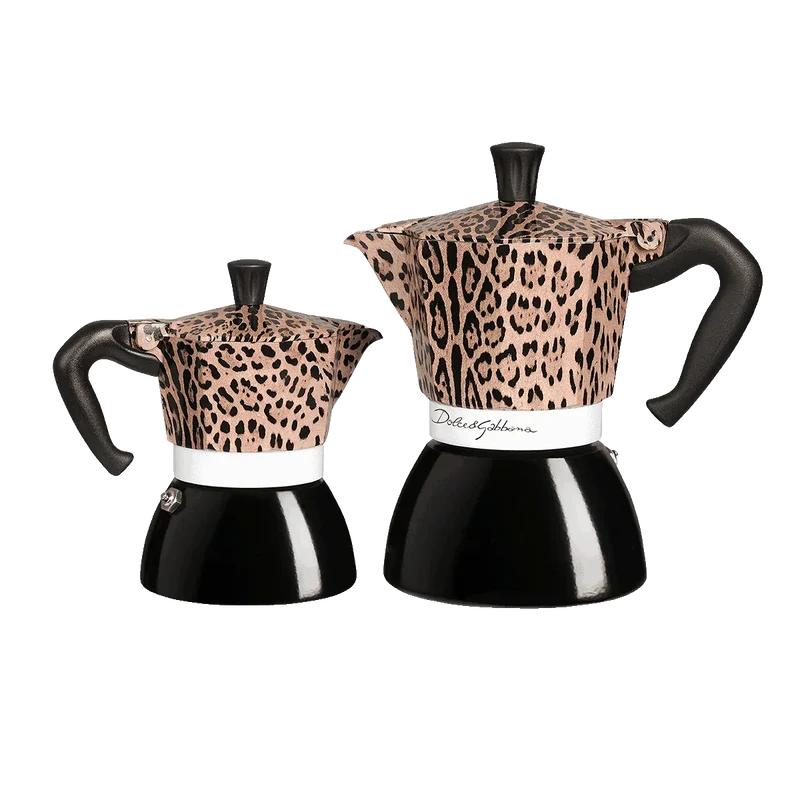 Bialetti Dolce & Gabbana Leopardo Espressokocher Moka Induktion 6 Tassen