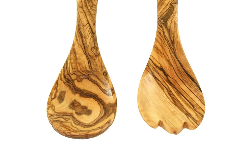 Salatbesteck KLEIN 21 cm aus Olivenholz