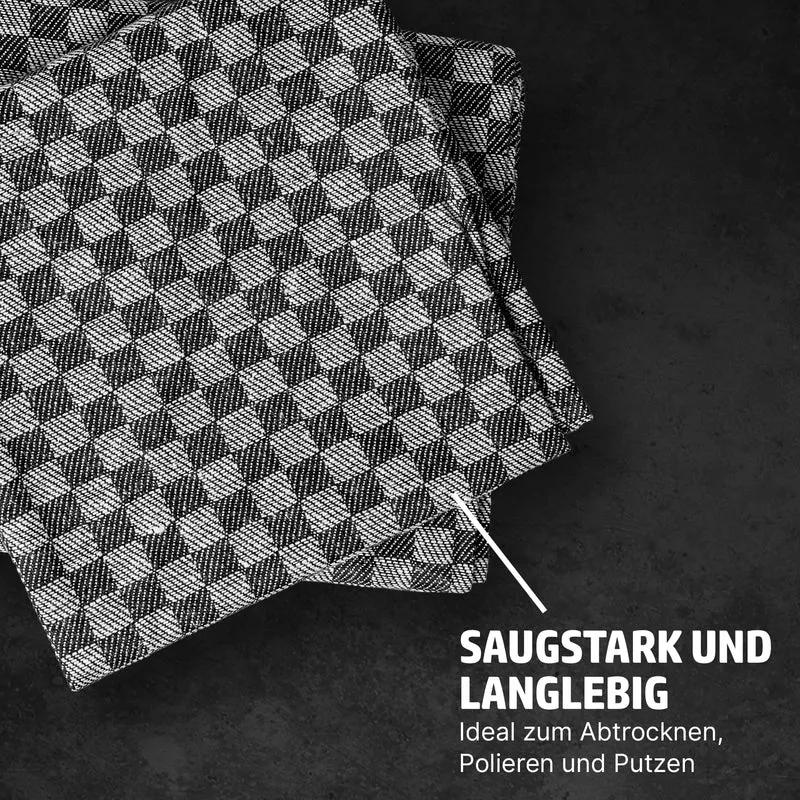 HENSSLERS Grubentuch Set 2er Grau