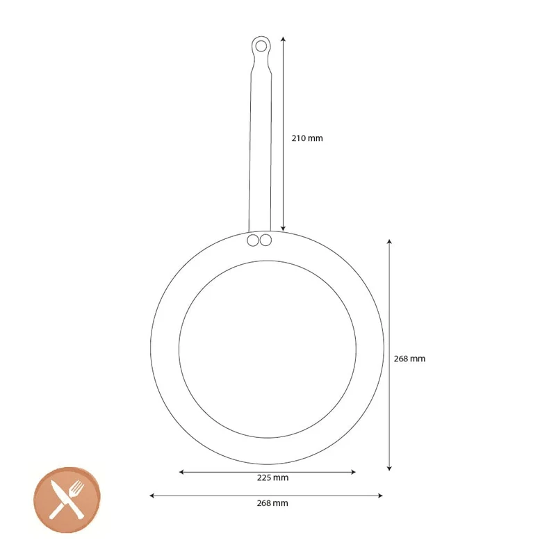 DeBuyer - Pfannkuchenpfanne Mineral B 26cm