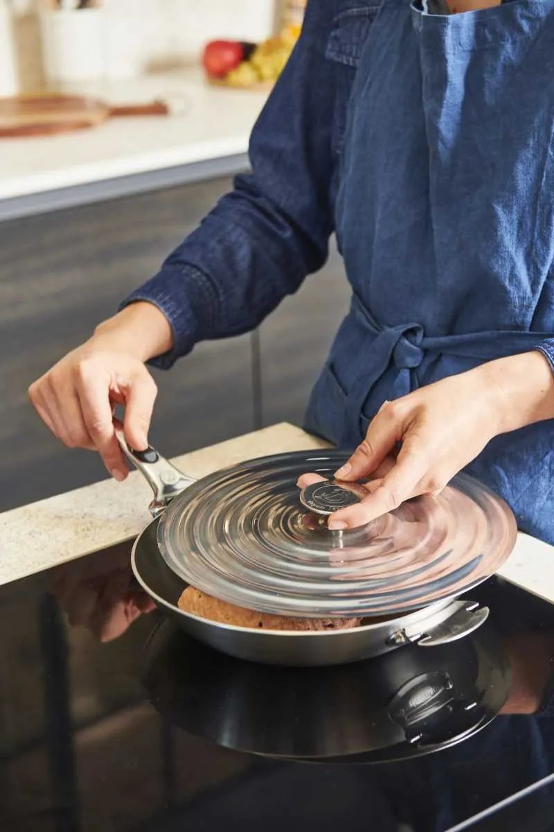 de Buyer Universal-Edelstahldeckel für Pfannen